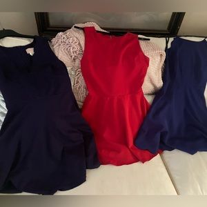 3 cute dresses (2 Lulu’s)  for $60